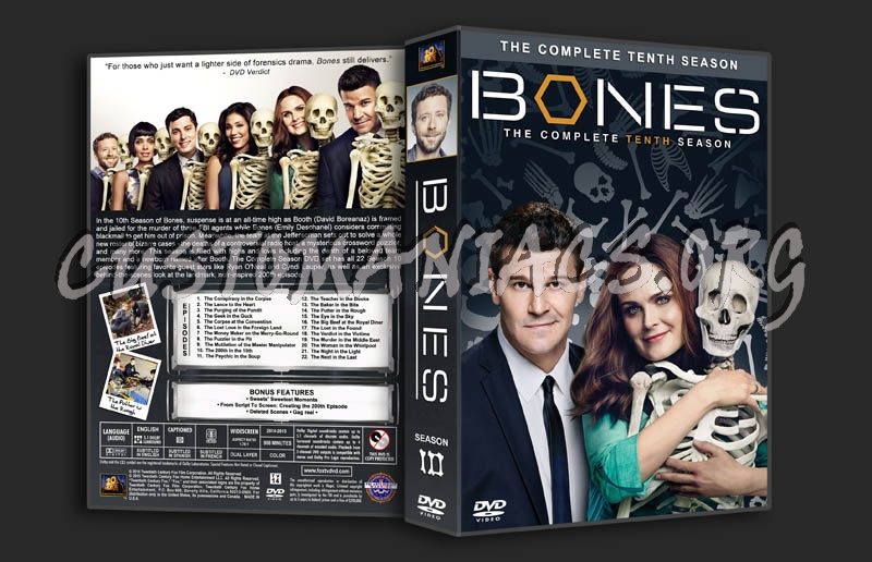 Bones - Season 10 dvd cover