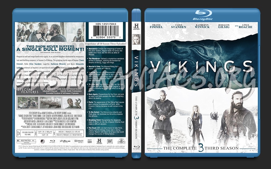 Vikings Season Three blu-ray cover