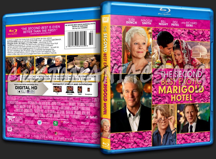 The Second Best Exotic Marigold Hotel blu-ray cover
