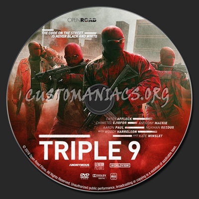 Triple 9 dvd label