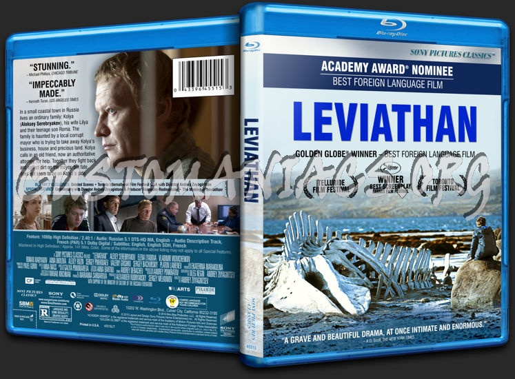 Leviathan (2014) blu-ray cover