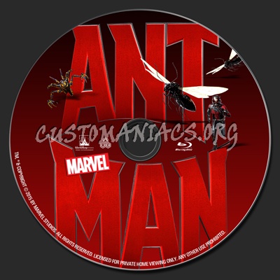 Ant-Man blu-ray label