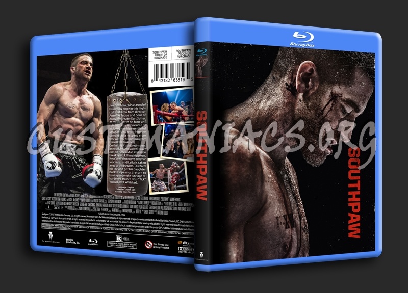 Southpaw blu-ray cover