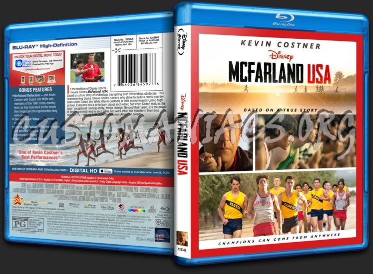 McFarland, USA blu-ray cover