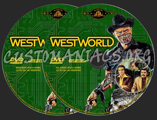 Westworld dvd label