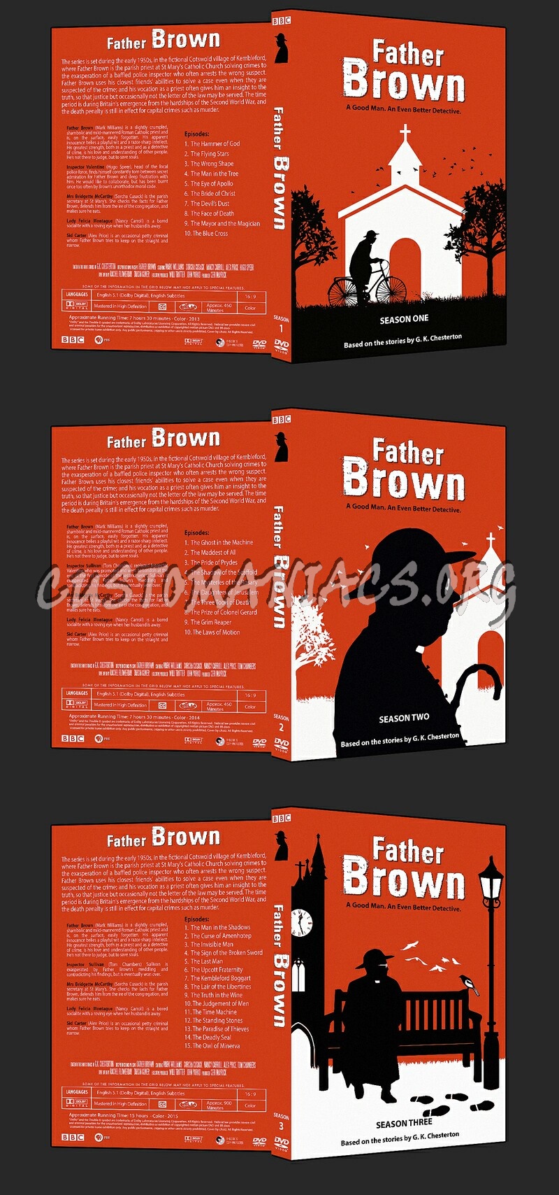 Father Brown - Seasons 1 thru 3 dvd cover
