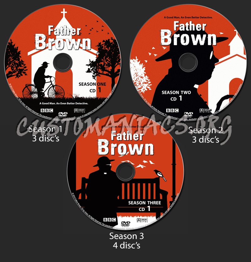 Father Brown - Seasons 1 thru 3 dvd label