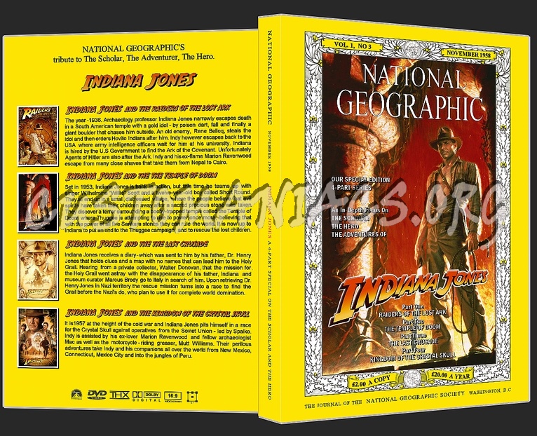 Indiana Jones Movies 1-4 (standard case) dvd cover
