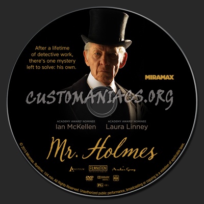 Mr. Holmes dvd label