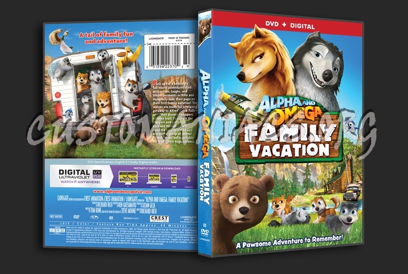 Alpha and Omega Family Vacation dvd cover