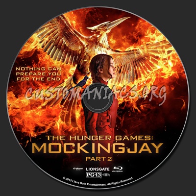 The Hunger Games: Mockingjay Part 2 blu-ray label
