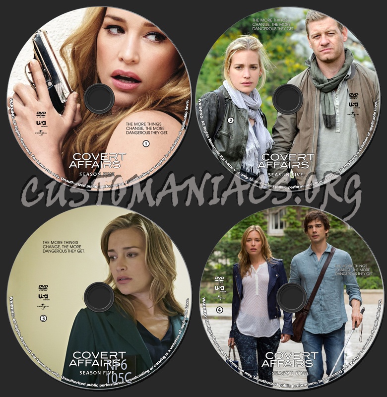 Covert Affairs - Season 5 dvd label