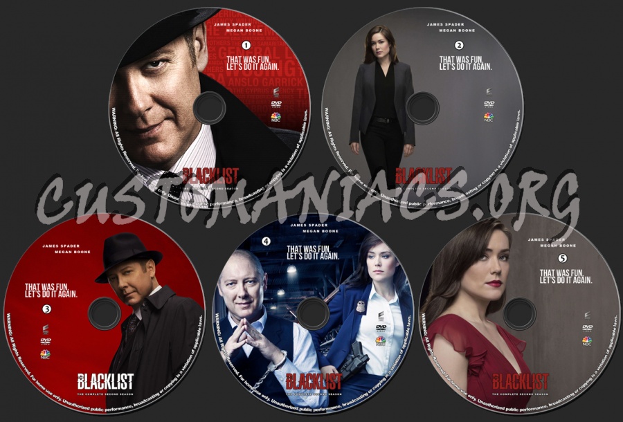 The Blacklist - Season 2 dvd label