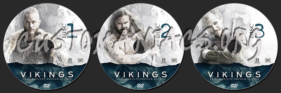 Vikings Season Two dvd label