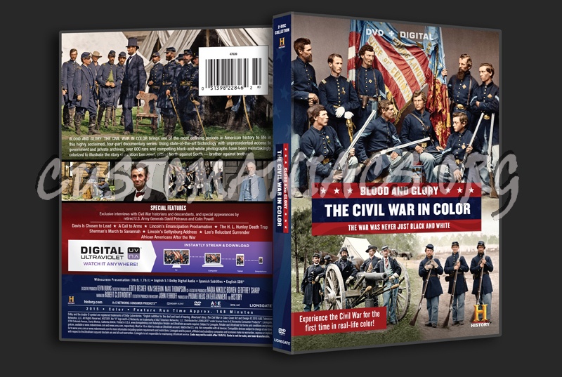 Blood and Glory The Civil War in Color dvd cover