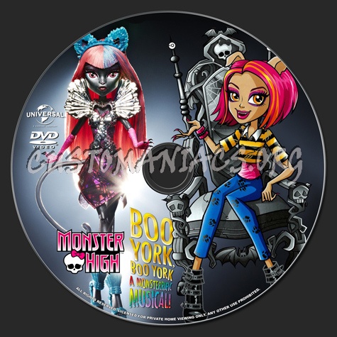 Monster High Boo York, Boo York A Monsterrific Musical! dvd label