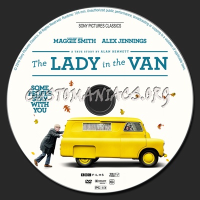 The Lady in the Van dvd label