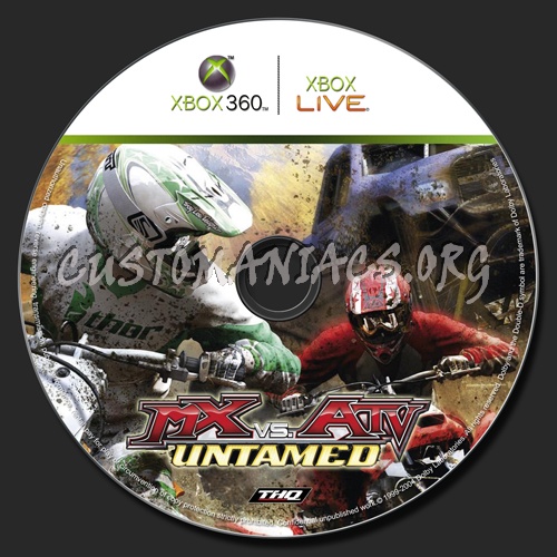 MX vs ATV Untamed dvd label
