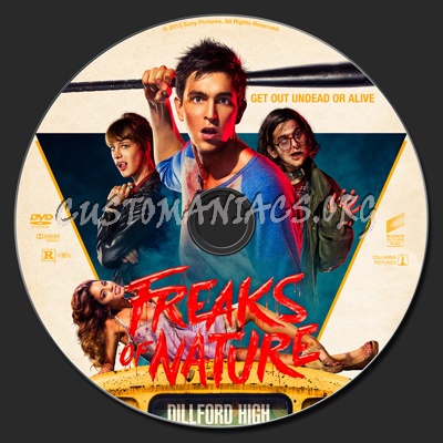 Freaks Of Nature dvd label