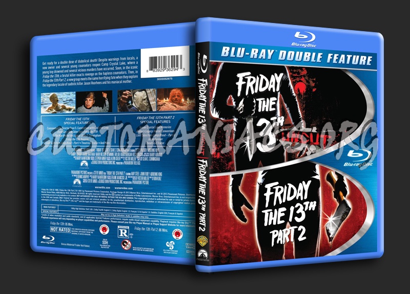 Friday the 13th and Friday the 13th Part 2 blu-ray cover