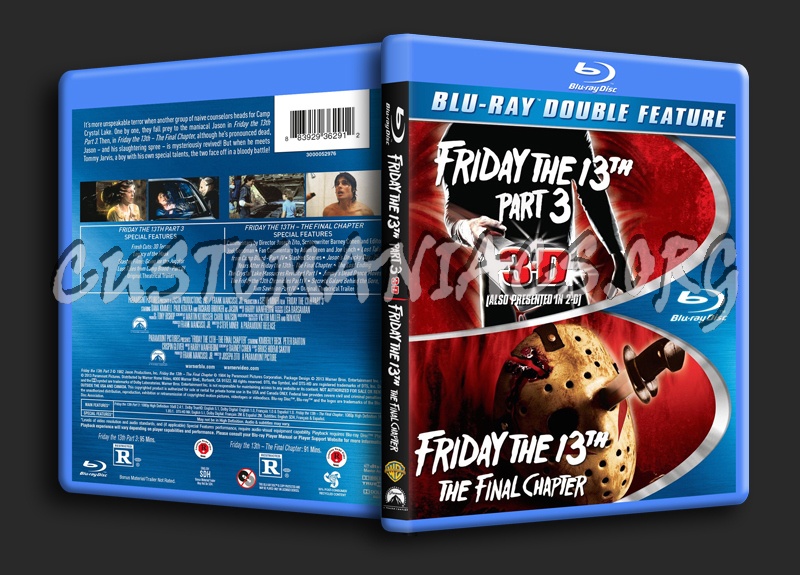 Friday the 13th Part 3 and Friday the 13th The Final Chapter blu-ray cover