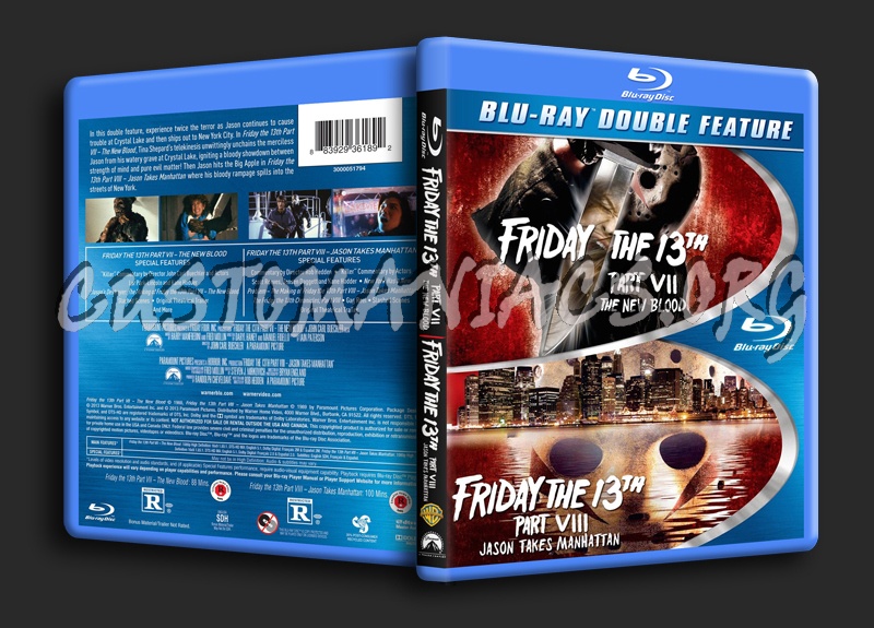 Friday the 13th Part VII and Friday the 13th Part VIII blu-ray cover