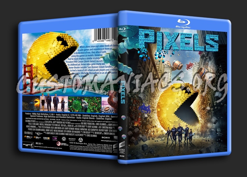 Pixels blu-ray cover