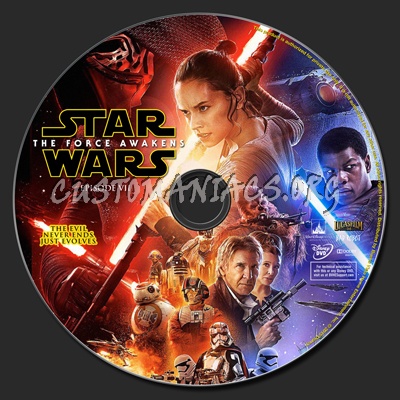 Star Wars: The Force Awakens (Episode VII) dvd label