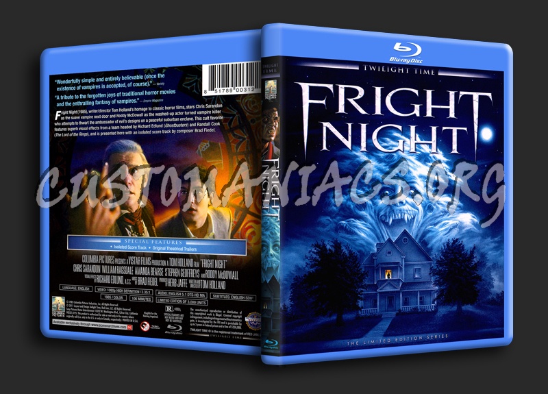 Fright Night blu-ray cover