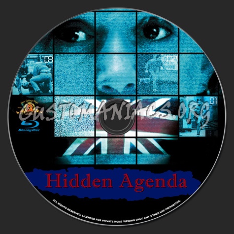 Hidden Agenda blu-ray label