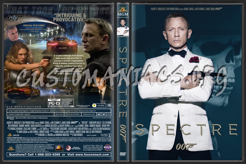 Spectre dvd cover