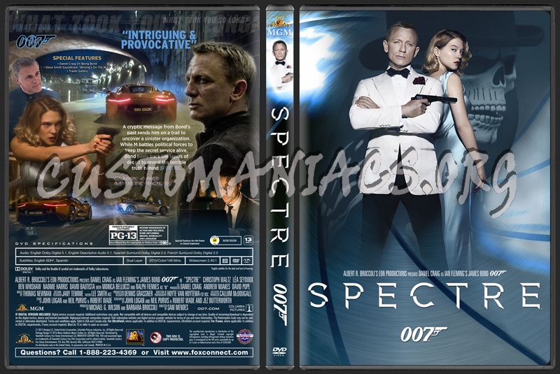 Spectre dvd cover