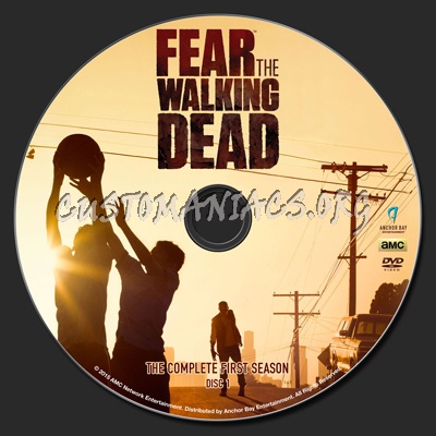 Fear The Walking Dead Season 1 dvd label