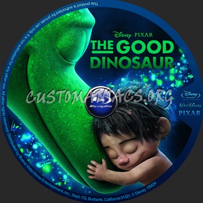 The Good Dinosaur blu-ray label