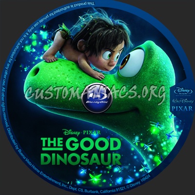 The Good Dinosaur blu-ray label