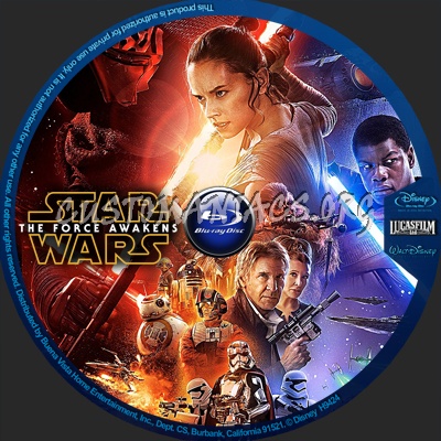 Star Wars: The Force Awakens (Episode VII) blu-ray label