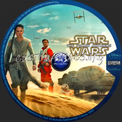 Star Wars: The Force Awakens (Episode VII) blu-ray label