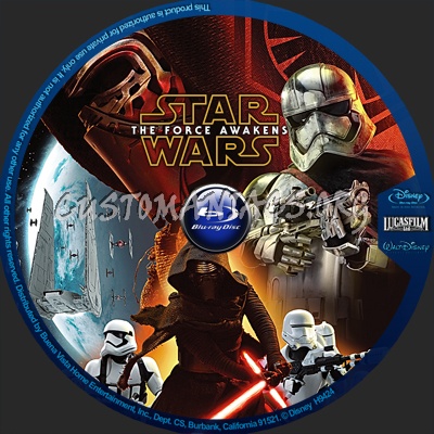 Star Wars: The Force Awakens (Episode VII) blu-ray label