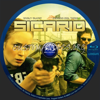 Sicario blu-ray label