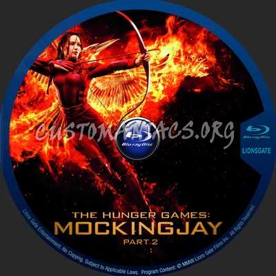 The Hunger: Games Mockingjay - Part 2 blu-ray label