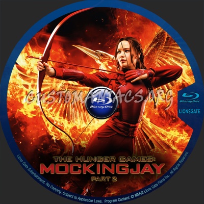 The Hunger: Games Mockingjay - Part 2 blu-ray label