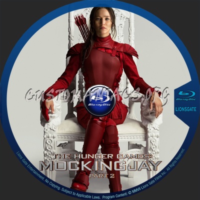 The Hunger: Games Mockingjay - Part 2 blu-ray label