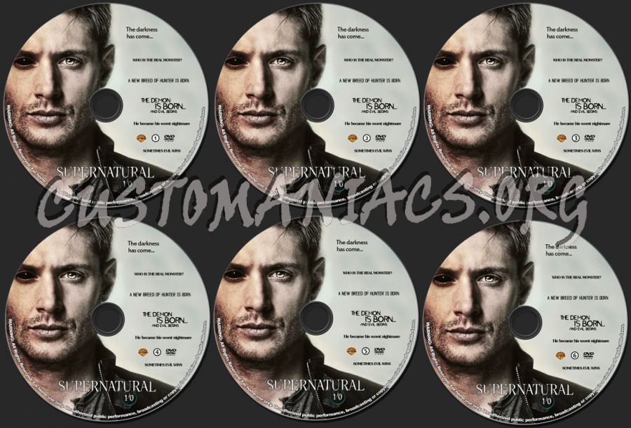 Supernatural - Season 10 dvd label