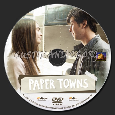 Paper Towns dvd label