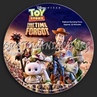 Toy Story that Time Forgot dvd label