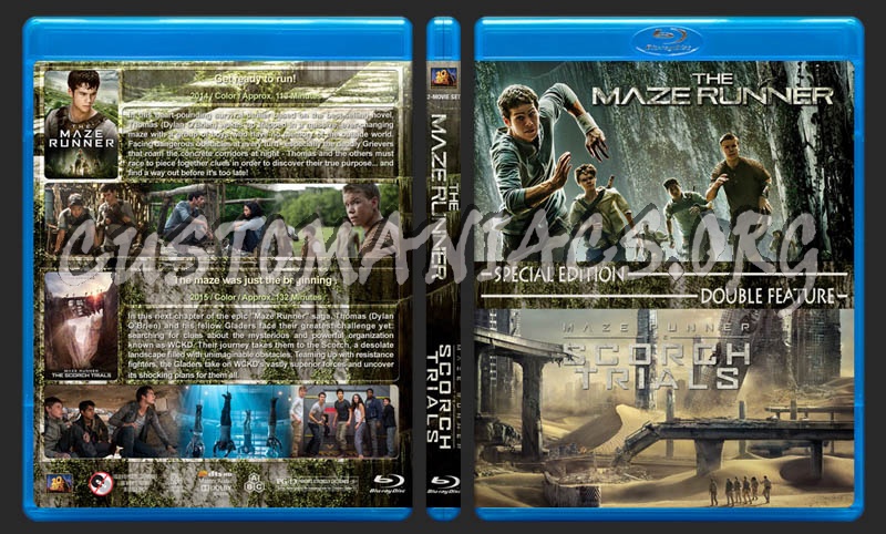 The Maze Runner Double Feature blu-ray cover
