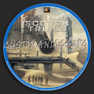 Maze Runner: Scorch Trials blu-ray label