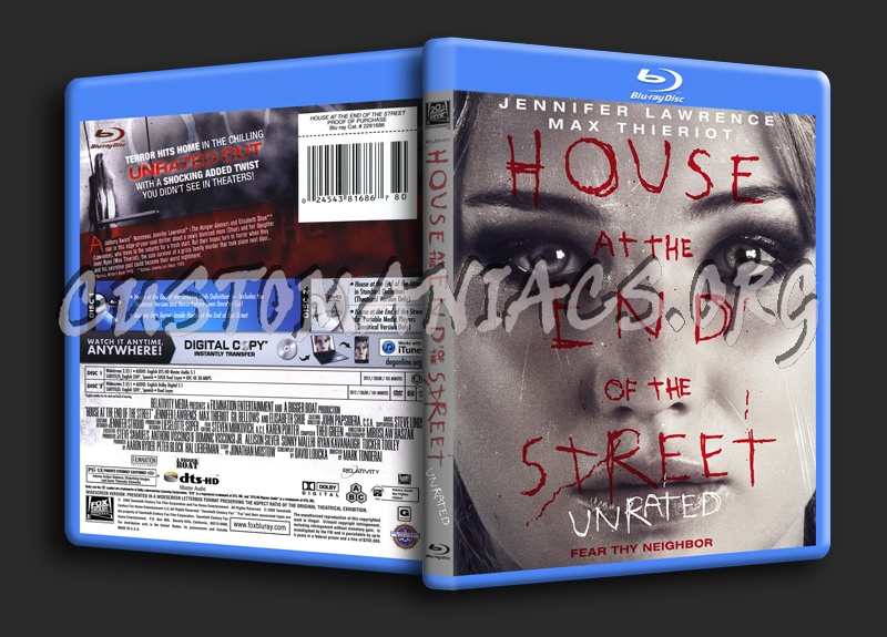 House at the End of the Street blu-ray cover