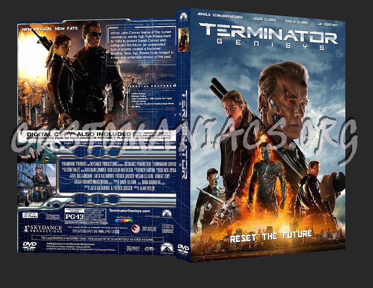 Terminator Genisys dvd cover