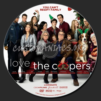 Love The Coopers dvd label